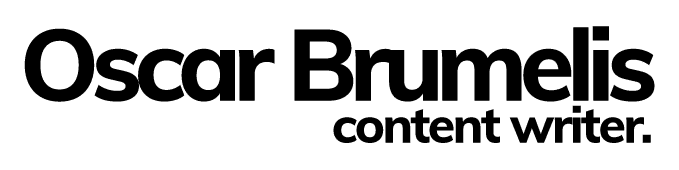 Oscar Brumelis content writer logo